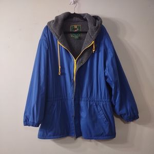 Vintage Gap Sportswear Fleece Lined Utility Coat, Size XL